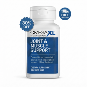 OmegaXL Joint Support | Green-Lipped Mussel Oil | 300 Soft Gels | 30% - 50% OFF
